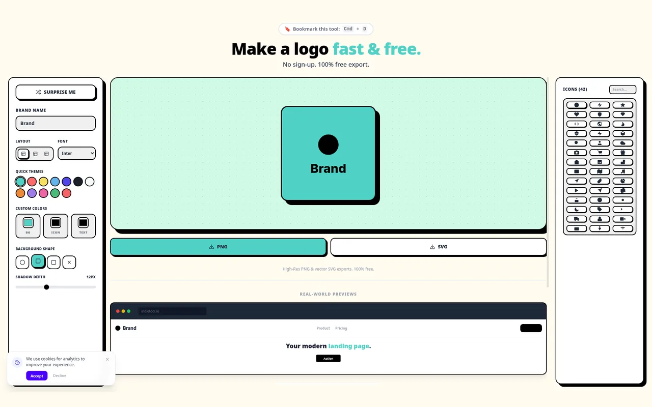 Logo Fast by IndieTool Showcase